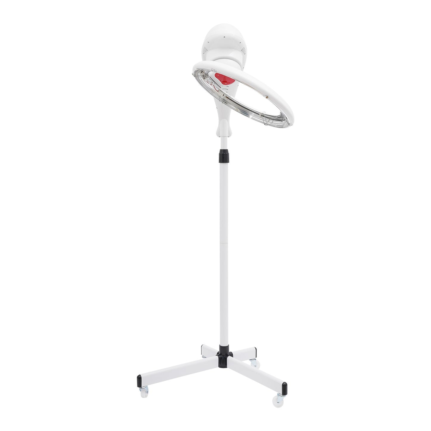 Adjustable Infrared Hair Dryer Stand with Wheels for Salon Styling