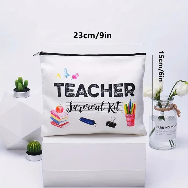 Teacher Appreciation Gift Pencil Pouch Waterproof Cosmetic Bag