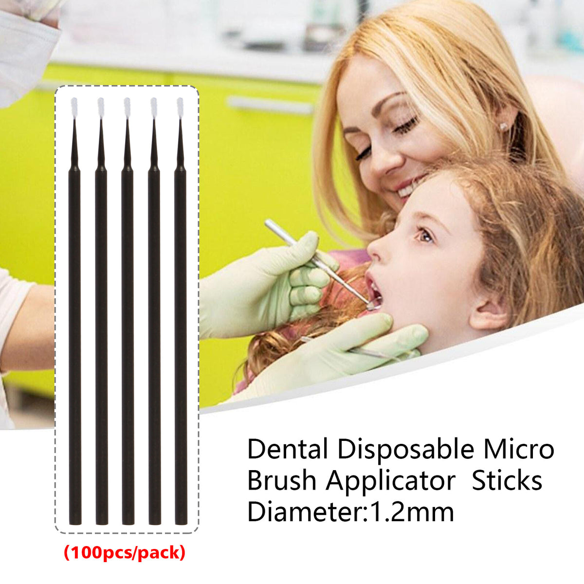 Micro Brush Applicators Dental Microbrush Set for Precision Application