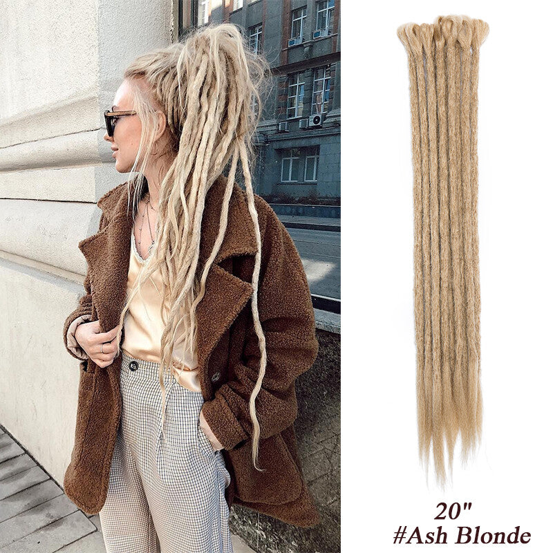 Ombre Dreads Locs Crochet Dreadlock Extensions Faux Long Natural Look