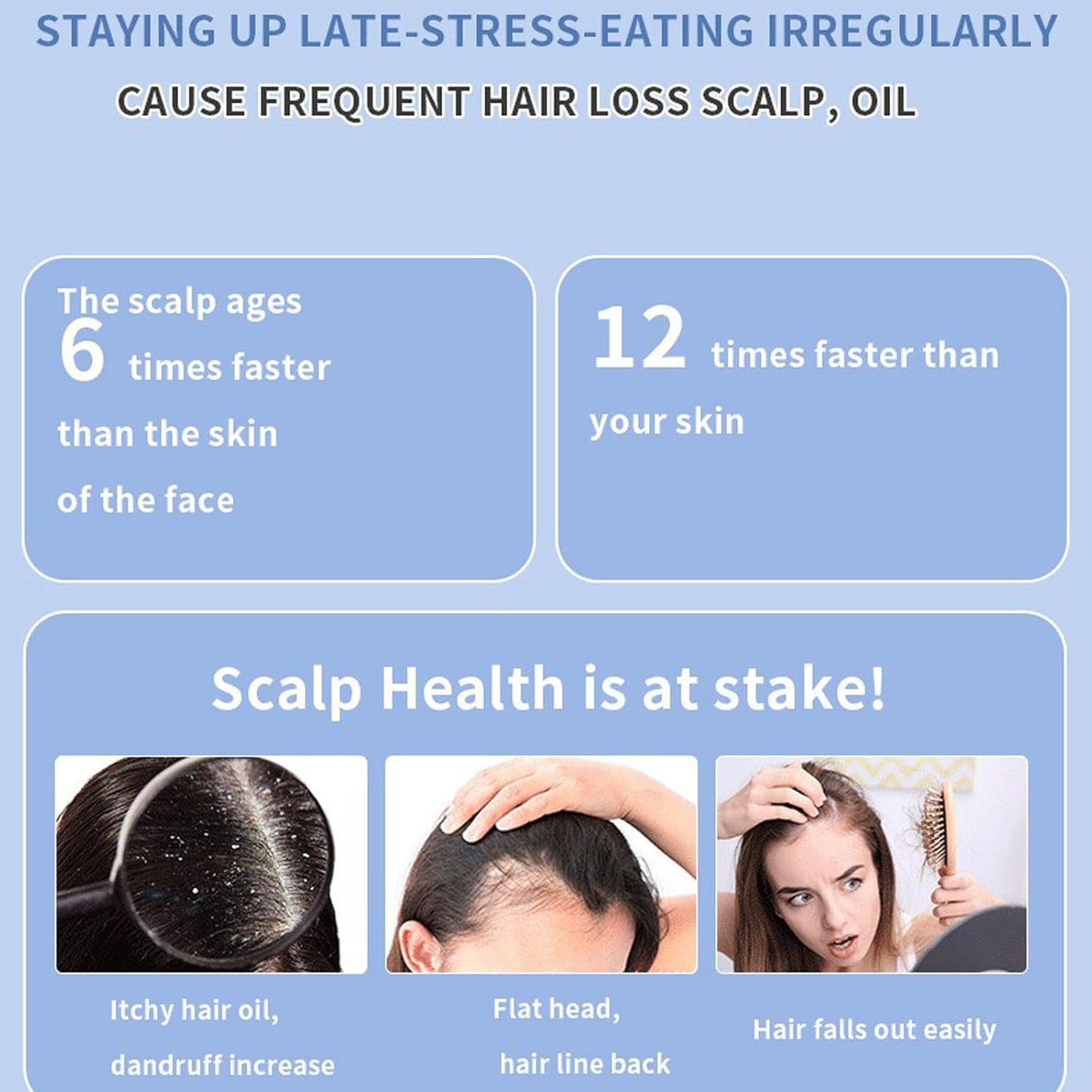 Electric Scalp Massage Brush with Soft Rubber Bristles - Head & Hair Relaxation Tool