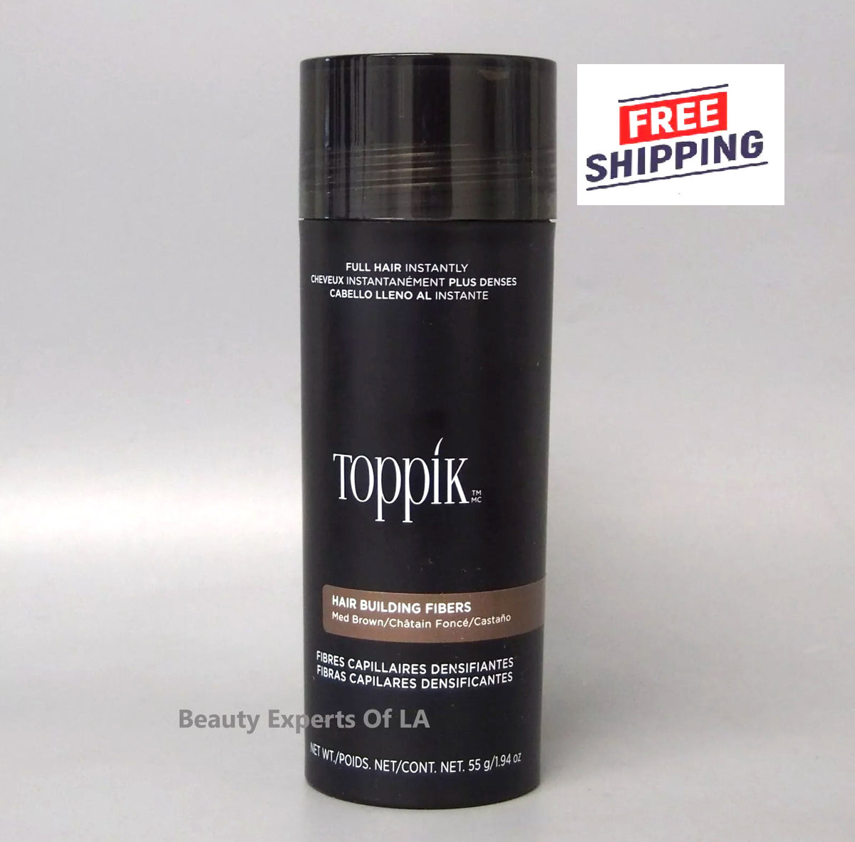 Toppik Medium Brown Hair Building Fibers - 55g