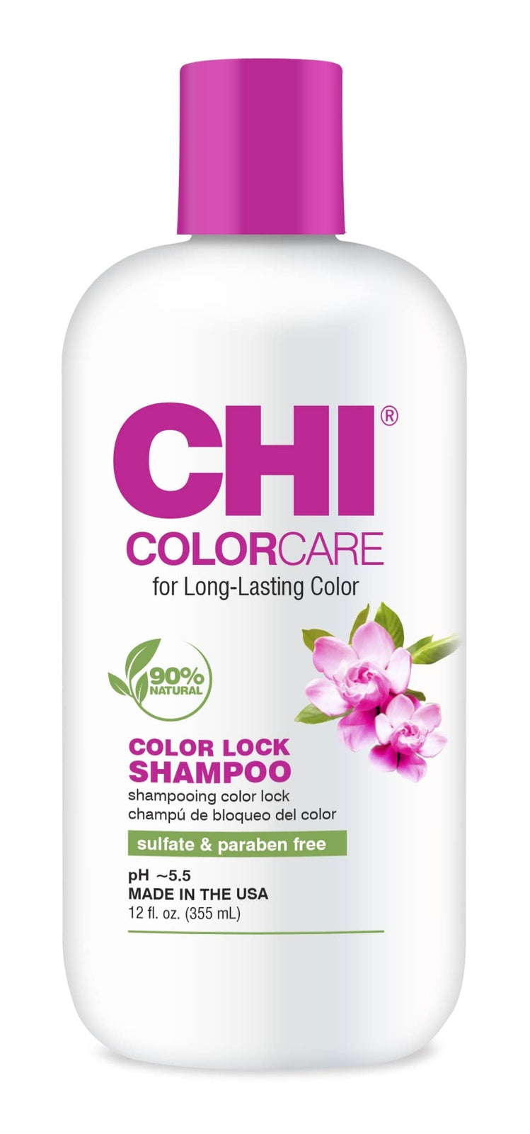 CHI ColorCare Color Lock Shampoo 12 fl oz Gentle Color-Safe Hair Wash