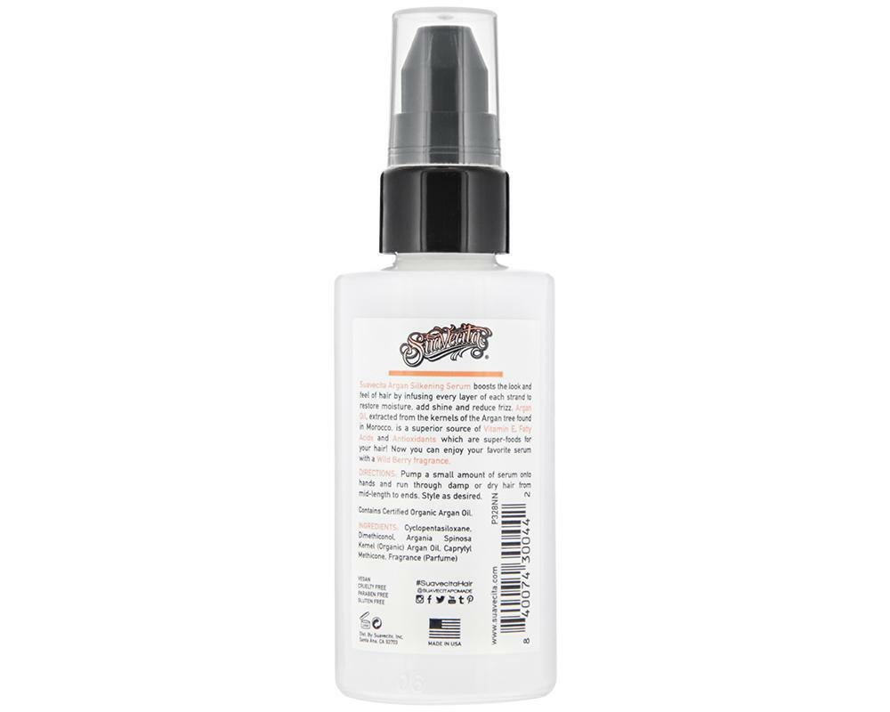 Argan Silkening Hair Serum with Wild Berry Scent - Hydrating Frizz Control Spray 2 oz