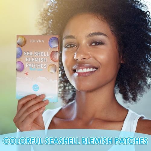 SeaShell Hydrocolloid Acne Pimple Patches - 120 Spot Stickers for Face