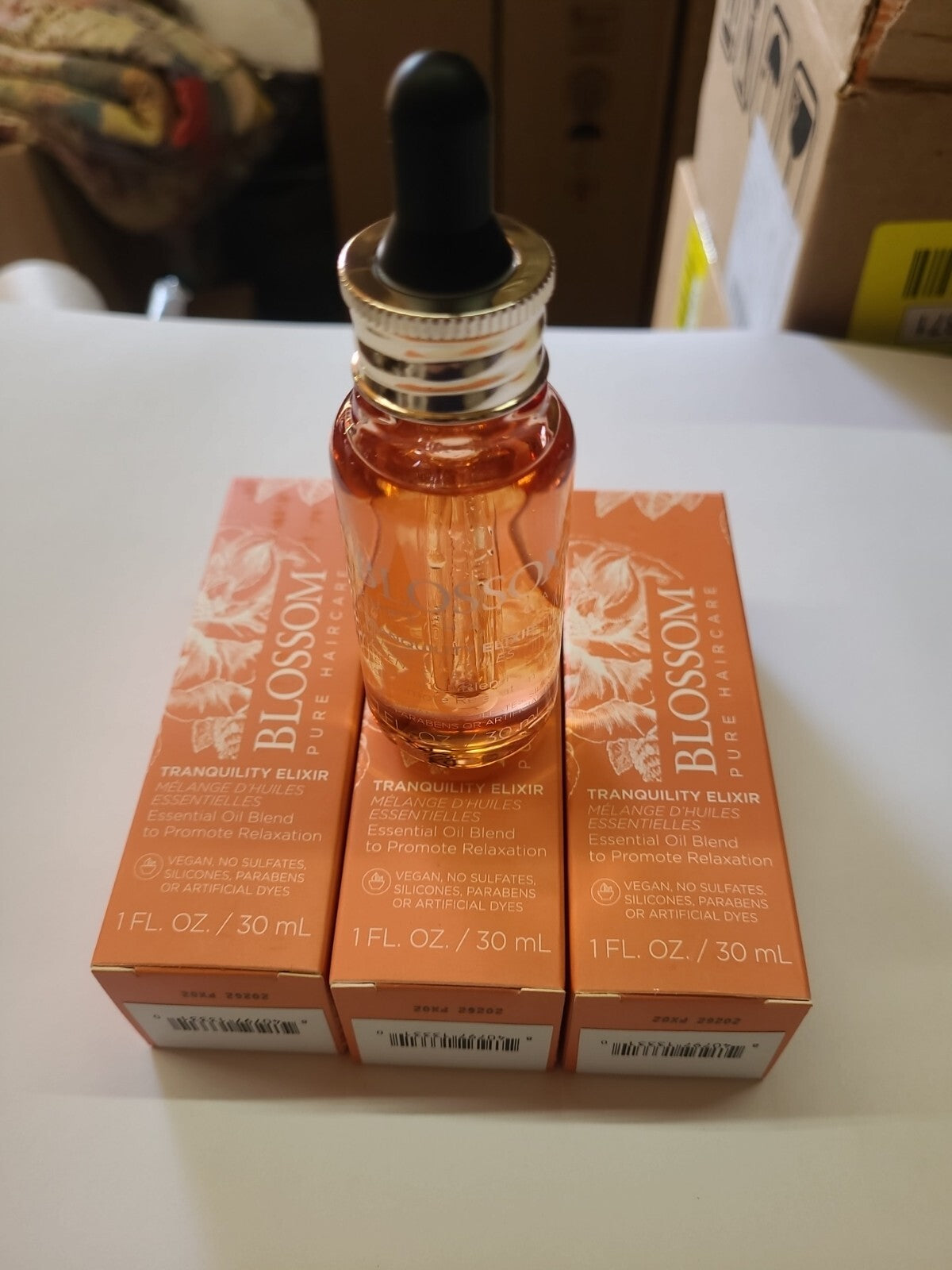 Blossom Pure Haircare Tranquility Elixir Oil for Hair, Skin & Massage - 3 Pack