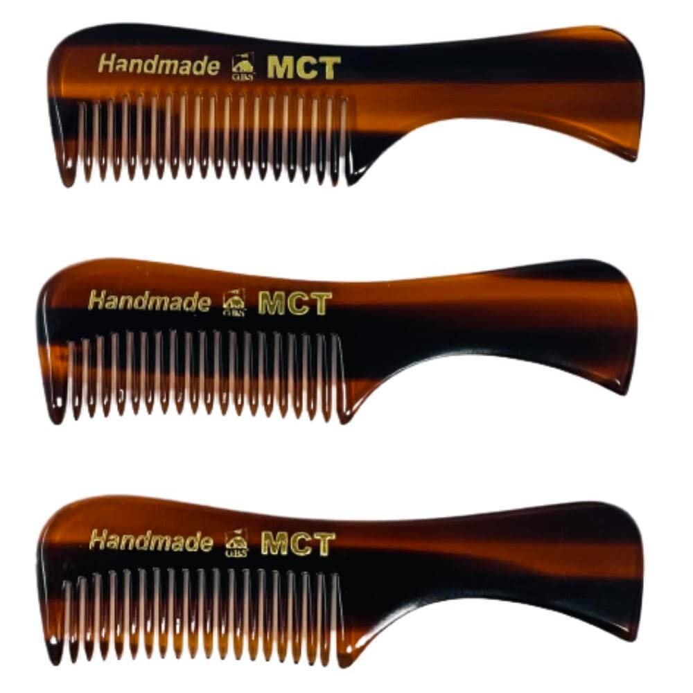 Men's Beard & Mustache Grooming Combs - 3 Pack Pocket Travel Size