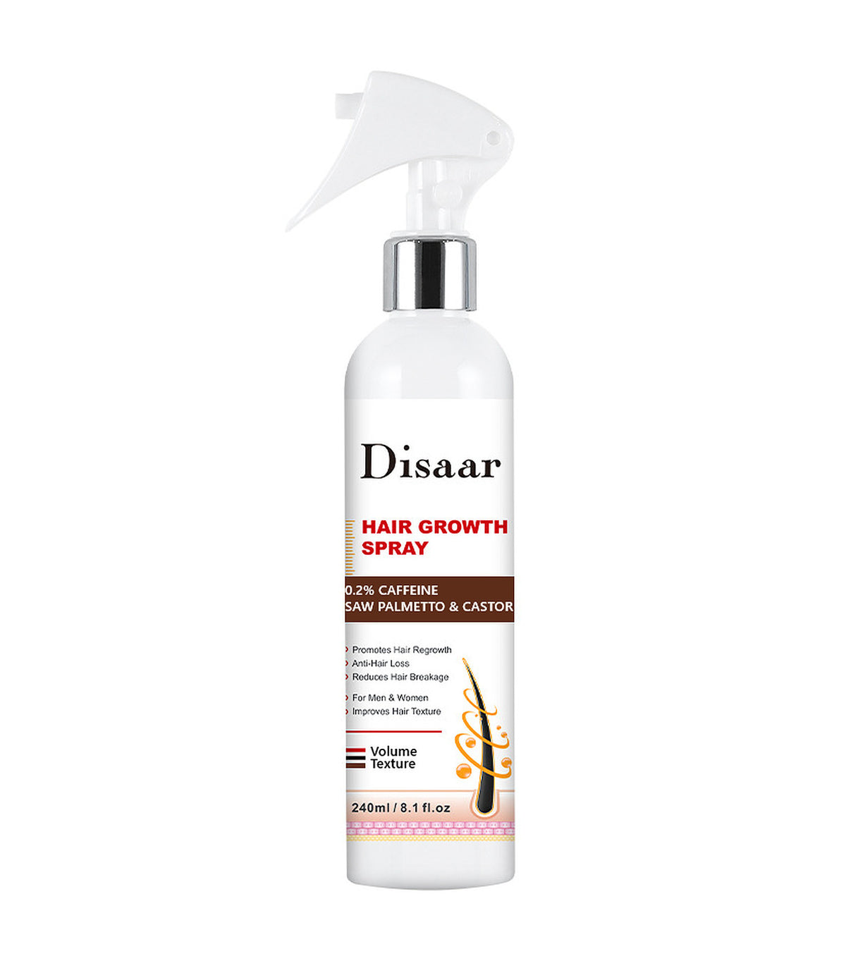 Disaar Beauty Hair Growth Spray Rosemary Castor Argan Anti-Hair Loss