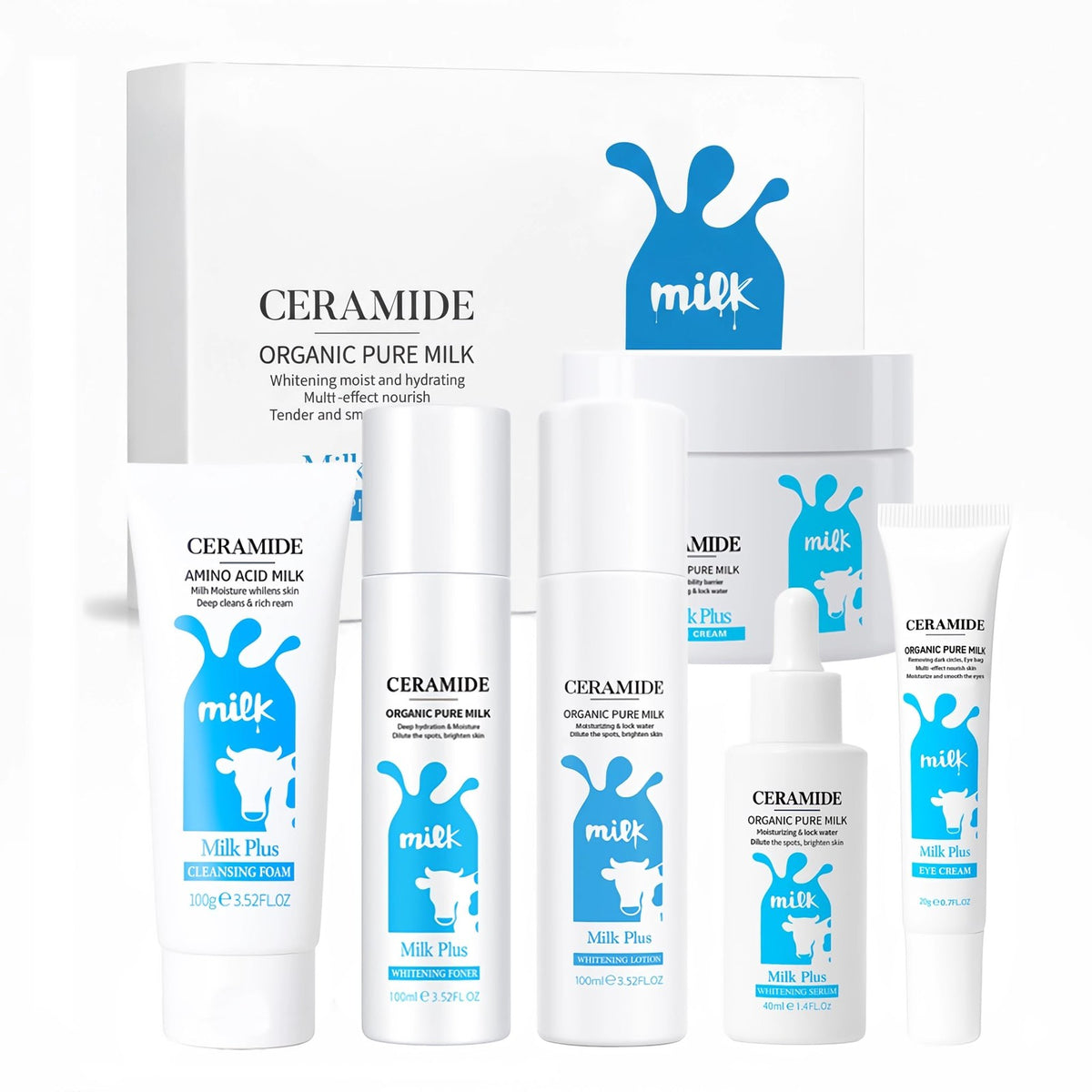 Milk Skin Care Set for Teen Girls - 6-Piece Hydrating Gift Kit
