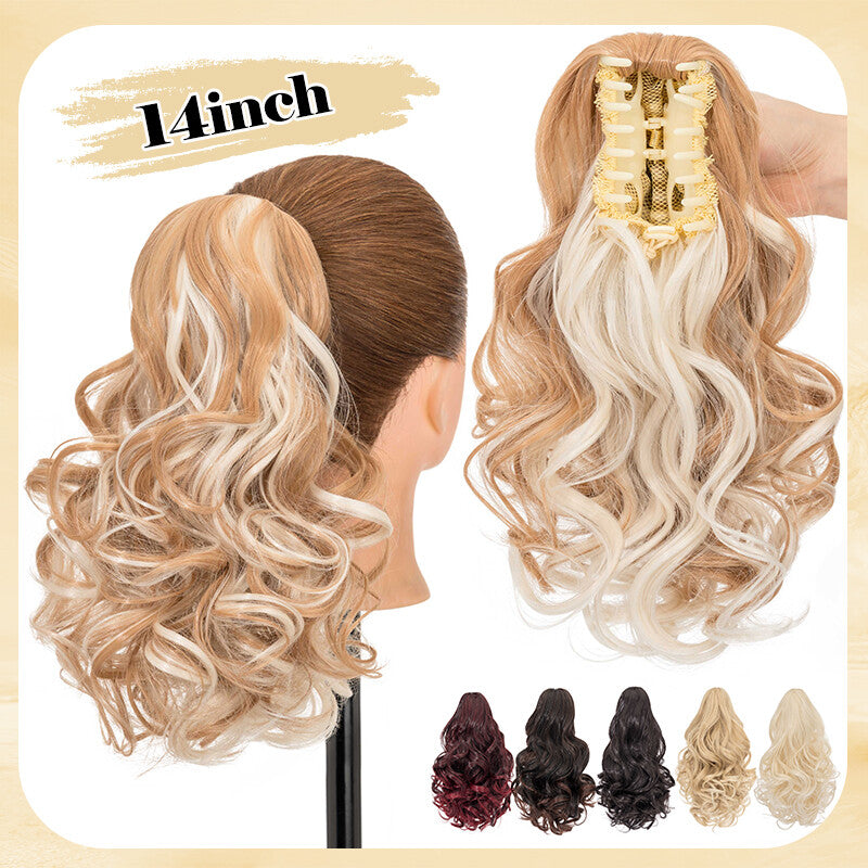 Thick Wavy Claw Clip Ponytail Hair Extension - Natural Look