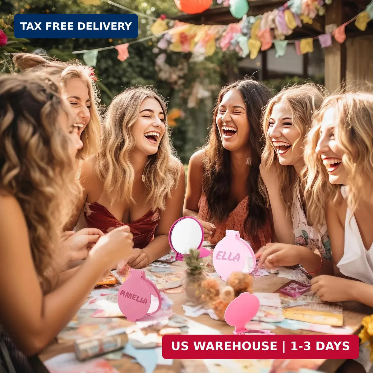 12 Pack Small Compact Pocket Mirrors with Flip-Up Design - Portable Makeup & Personal Grooming