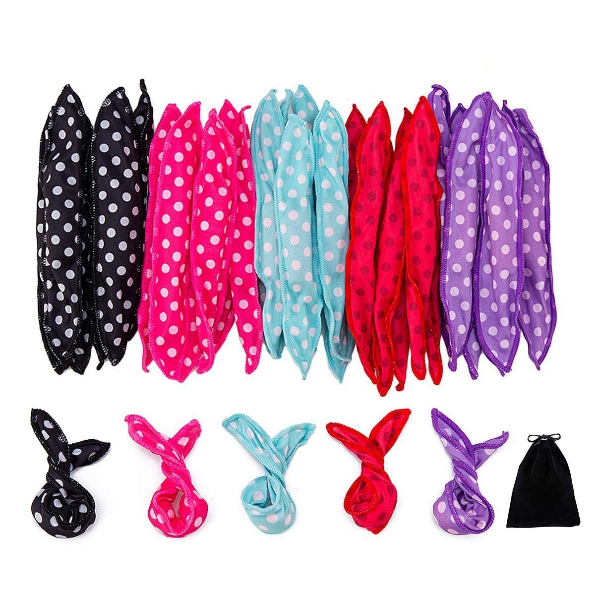 30 Pcs Foam Hair Curlers for Sleep & Styling - No Heat, Soft & Flexible