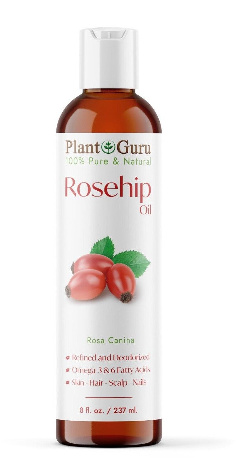 Pure Rosehip Seed Oil for Skin and Hair - Cold Pressed & Refined Natural Beauty Oil