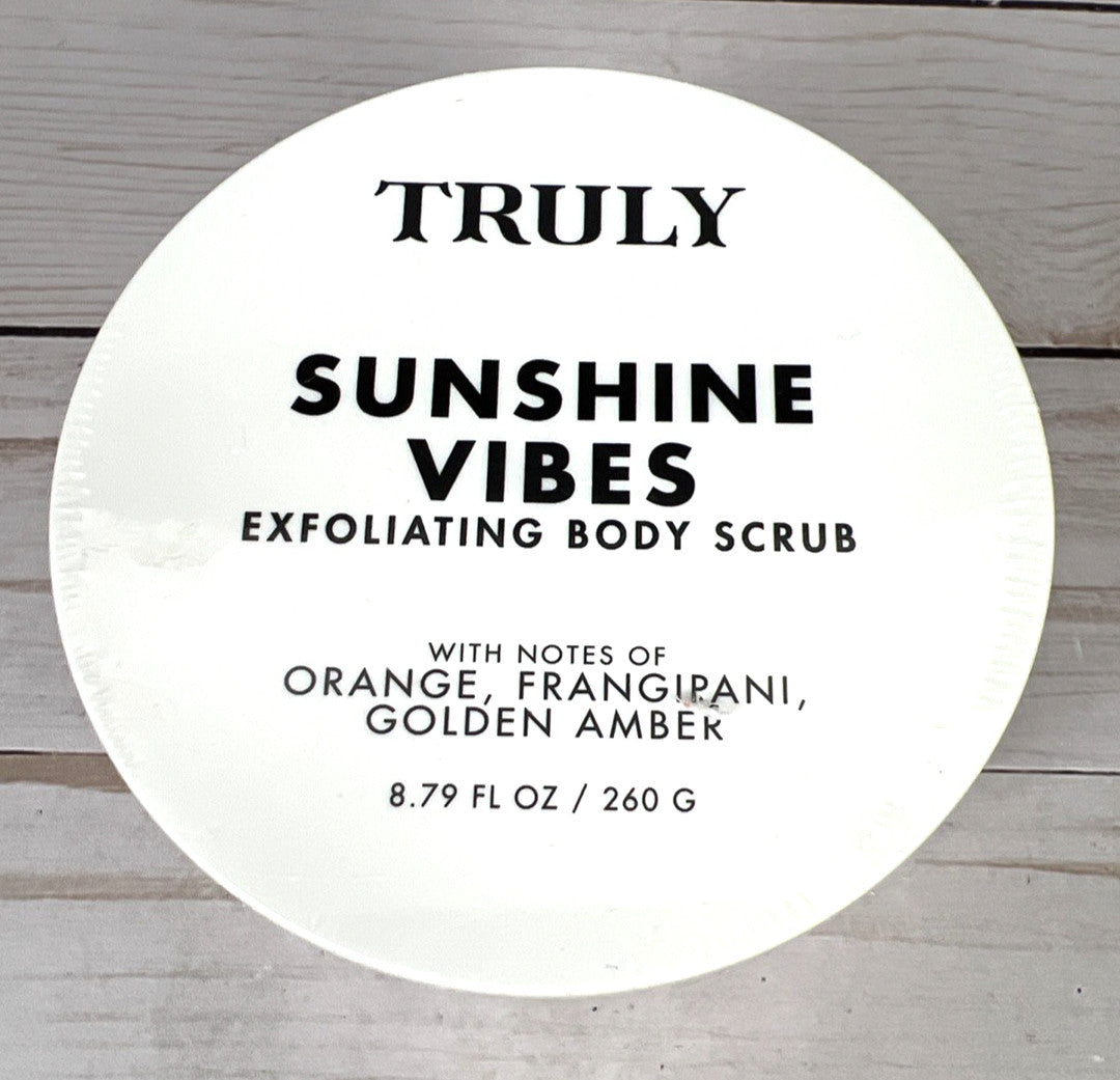 Truly Sunshine Vibes Orange Amber Brightening Exfoliating Body Scrub