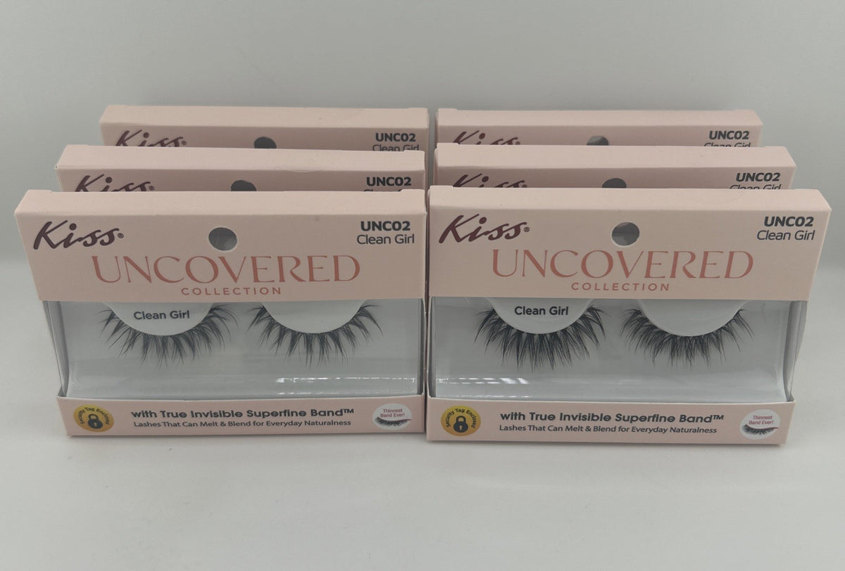 Eye Lash Set - Uncovered Collection 6 Pairs for Natural Look