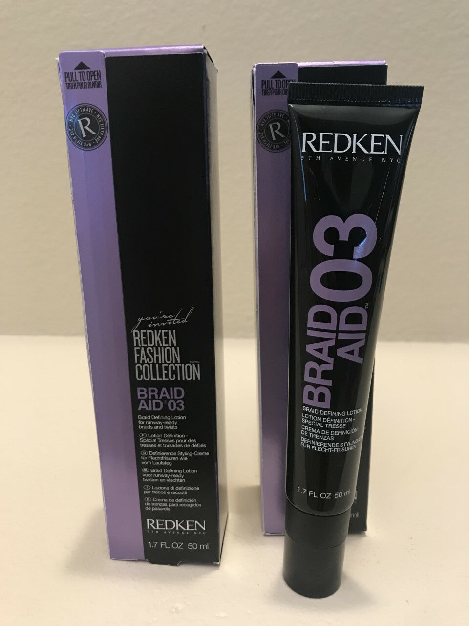 Redken Braid Aid 03 Braid Defining Lotion Pack of 2 - 1.7 fl oz / 50 ml