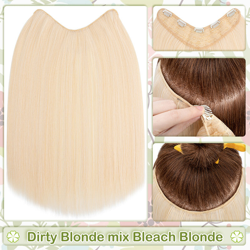 Thick Clip-In Hair Extensions - Real Human Hair Full Head 18 Inch Variety