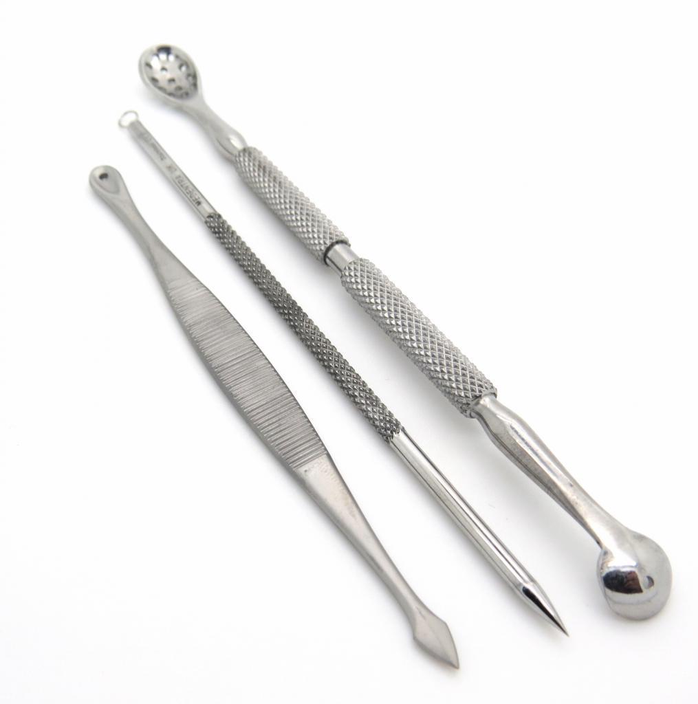 Blackhead Remover Pimple Extractor Set of 3 - Skin Care Tools for Acne
