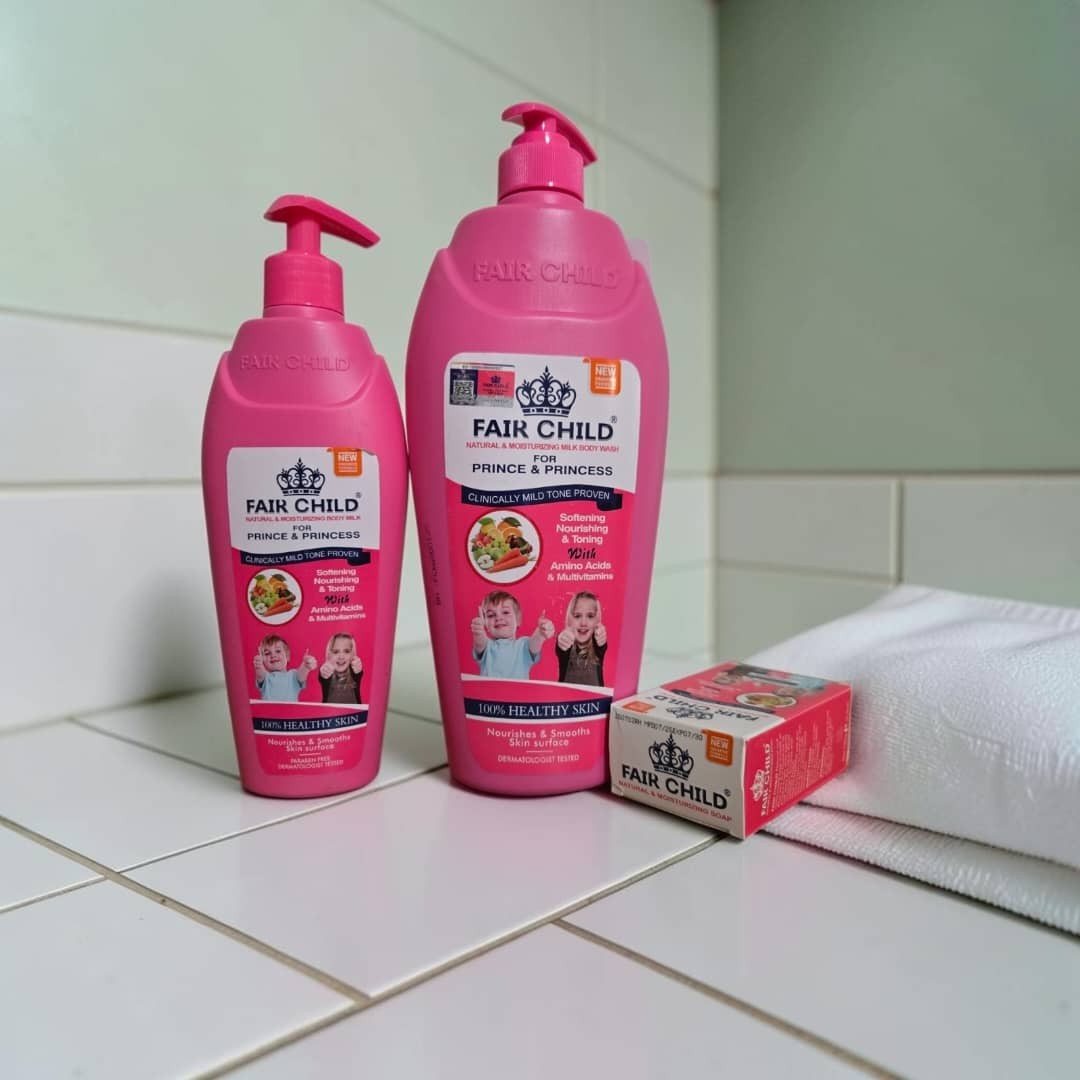 Natural Amino & Vitamin Shower Gel, Body Lotion & Soap Set