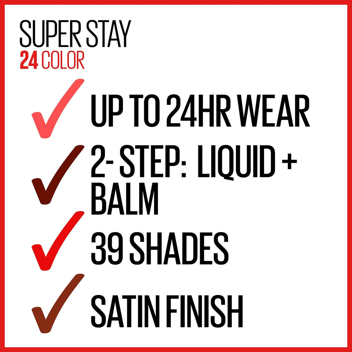 Long Lasting Liquid Lipstick - 24 Hour Matte Lip Color with Conditioning Balm