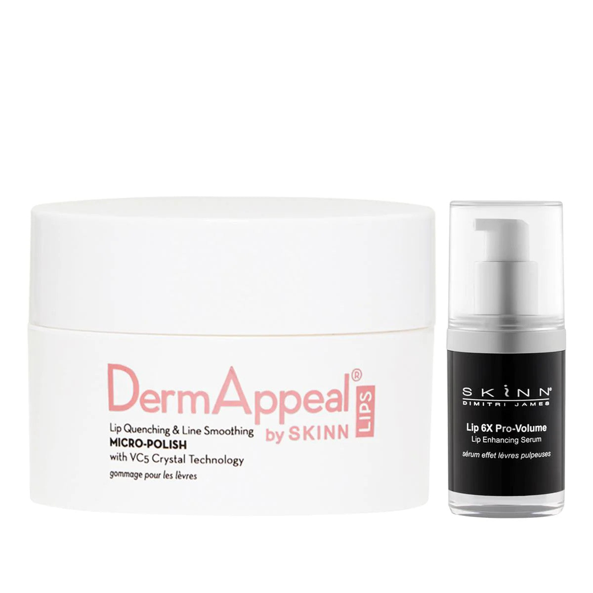 Lip Care Set with MicroPolish & Smoothing Serum - Hydrating Lip Treatment Kit