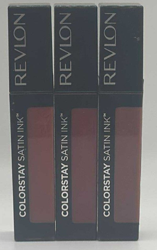 Revlon Colorstay Satin Ink Lipstick - 3 Shades, 0.17 FL OZ Each, Sealed & New