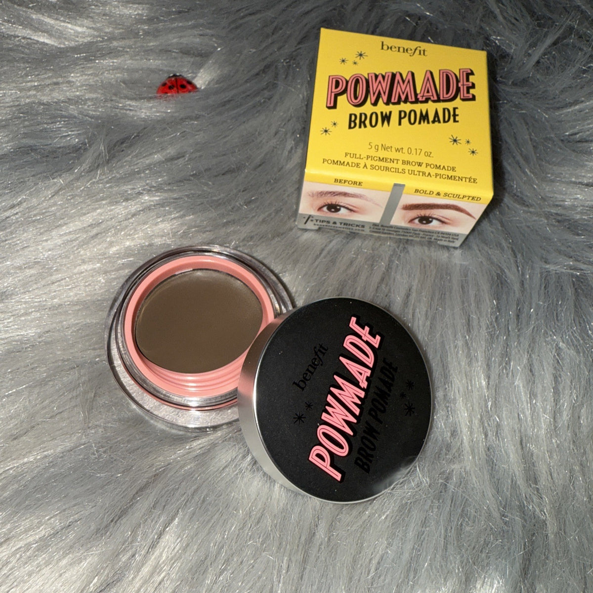 Benefit Full Pigment Brow Pomade - Neutral Deep Brown, Long-Lasting Eyebrow Makeup