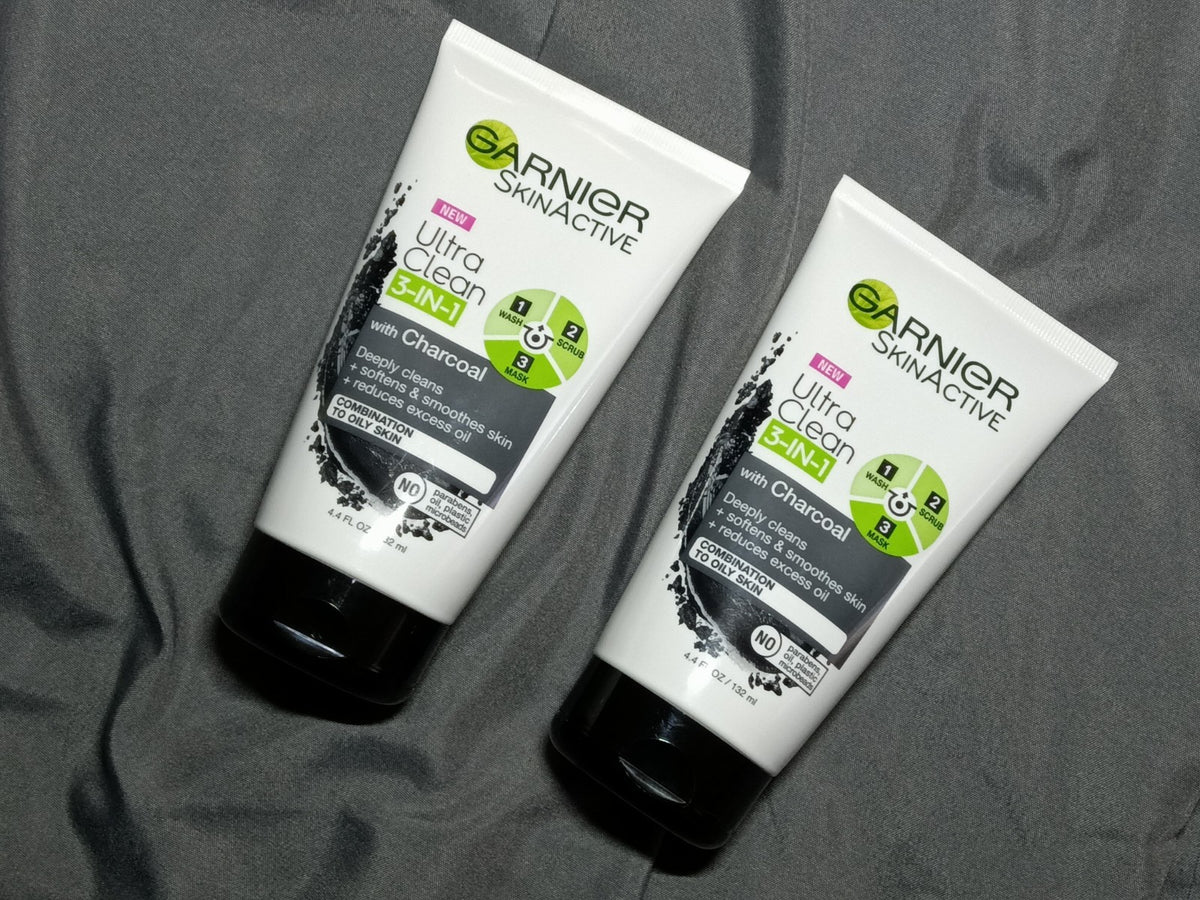 Charcoal Face Wash Scrub & Mask - 2 Pack, 4.4oz
