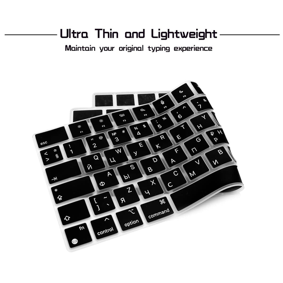 Silicone Keyboard Cover Skin for MacBook Pro/Air 13-16 inch European Layout Dust Proof