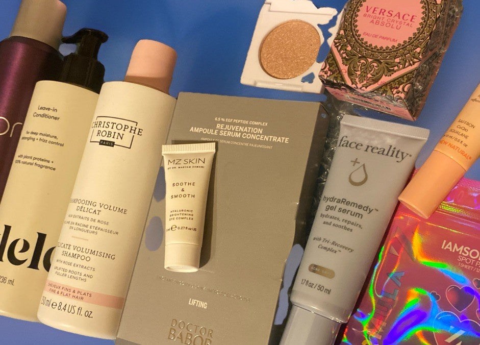 12-Piece High-Quality Hair, Skincare & Fragrance Travel & Sample Set - Assorted