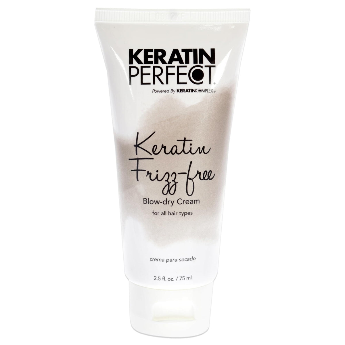 Keratin Frizz-Free Blow Dry Cream 2.5 Oz - Smoothing Hair Serum for Frizz Control