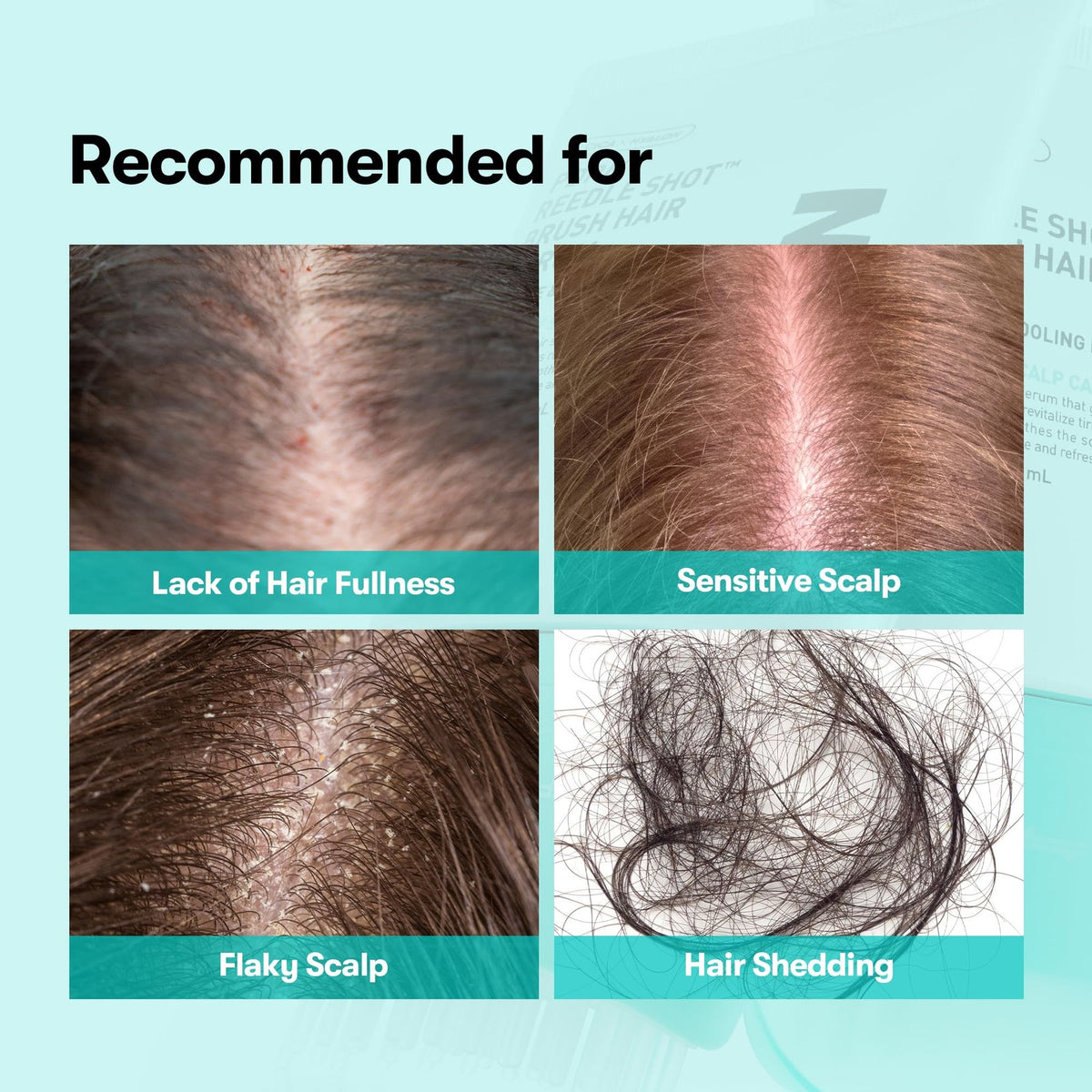 Hair Serum with Cooling Brush Application - Supports Fuller Hair & Scalp Care