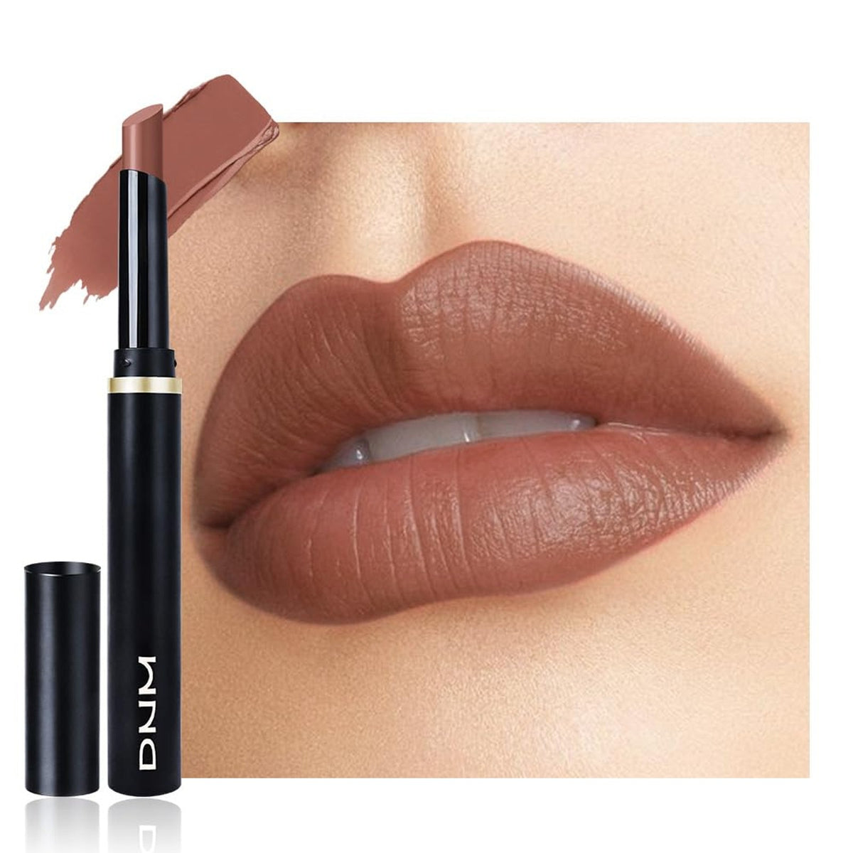Nude Brown Velvet Matte Lipstick - Long Lasting Waterproof Lipstick for Women