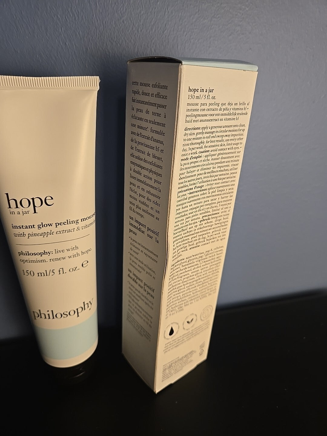 Hope In A Jar Instant Glow Peeling Mousse 2.5oz