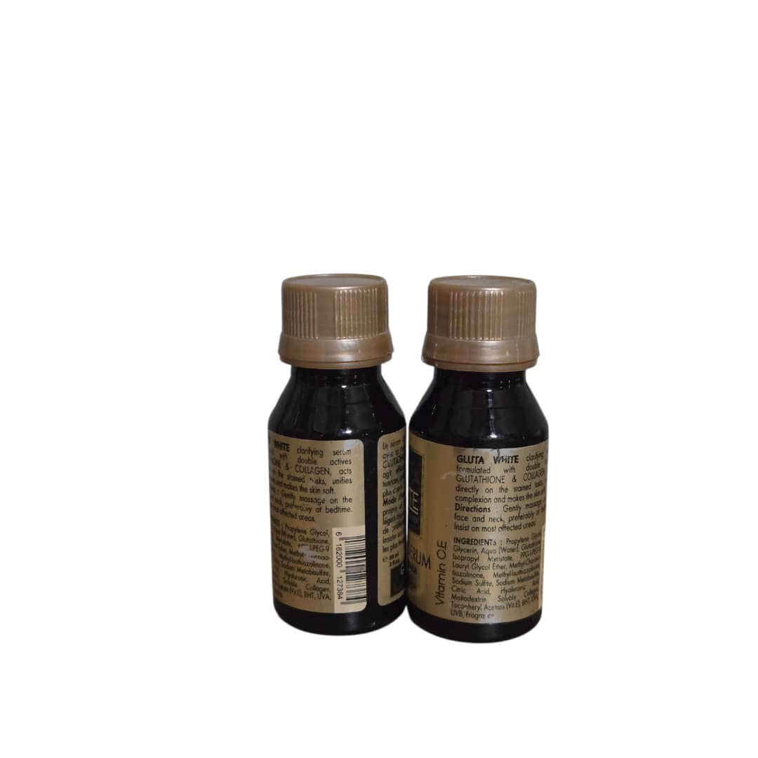 Gluta White Double Serum with Glutathione & Collagen - 60ml 2-Pack