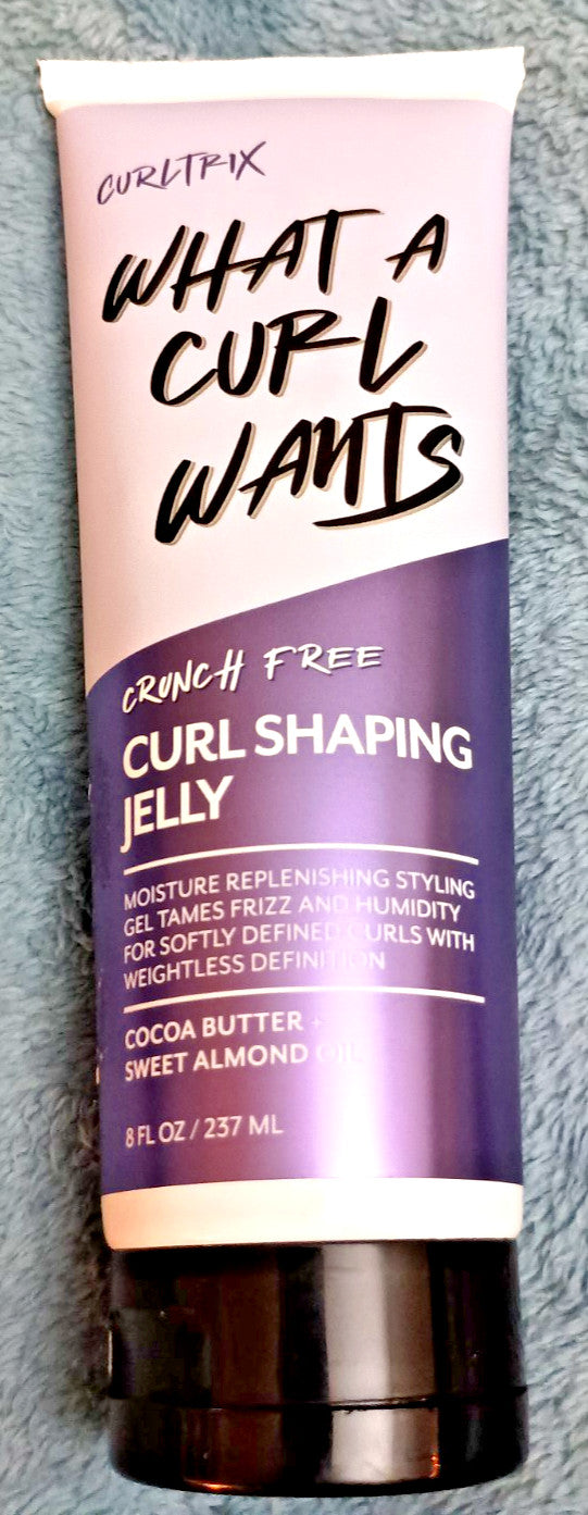 Curl Shaping Jelly with Cocoa Butter and Almond Oil - 8 oz for Curly Hair