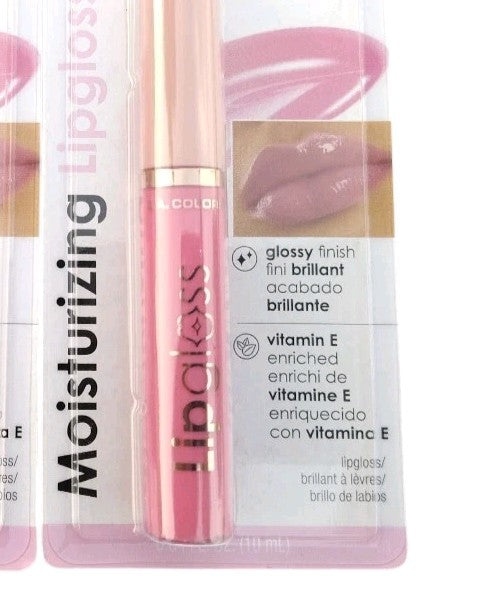Moisturizing Lip Gloss Set - Sheer Pink Shine with Vitamin E & Aloe Vera