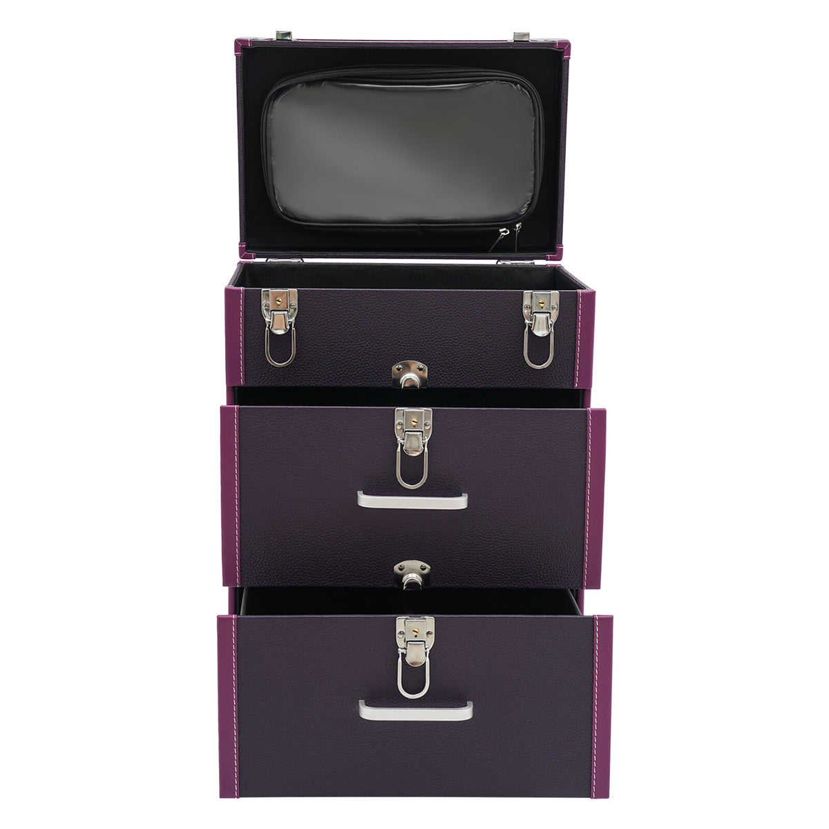 Professional Rolling Makeup Organizer Case with Large Capacity & Durable Design