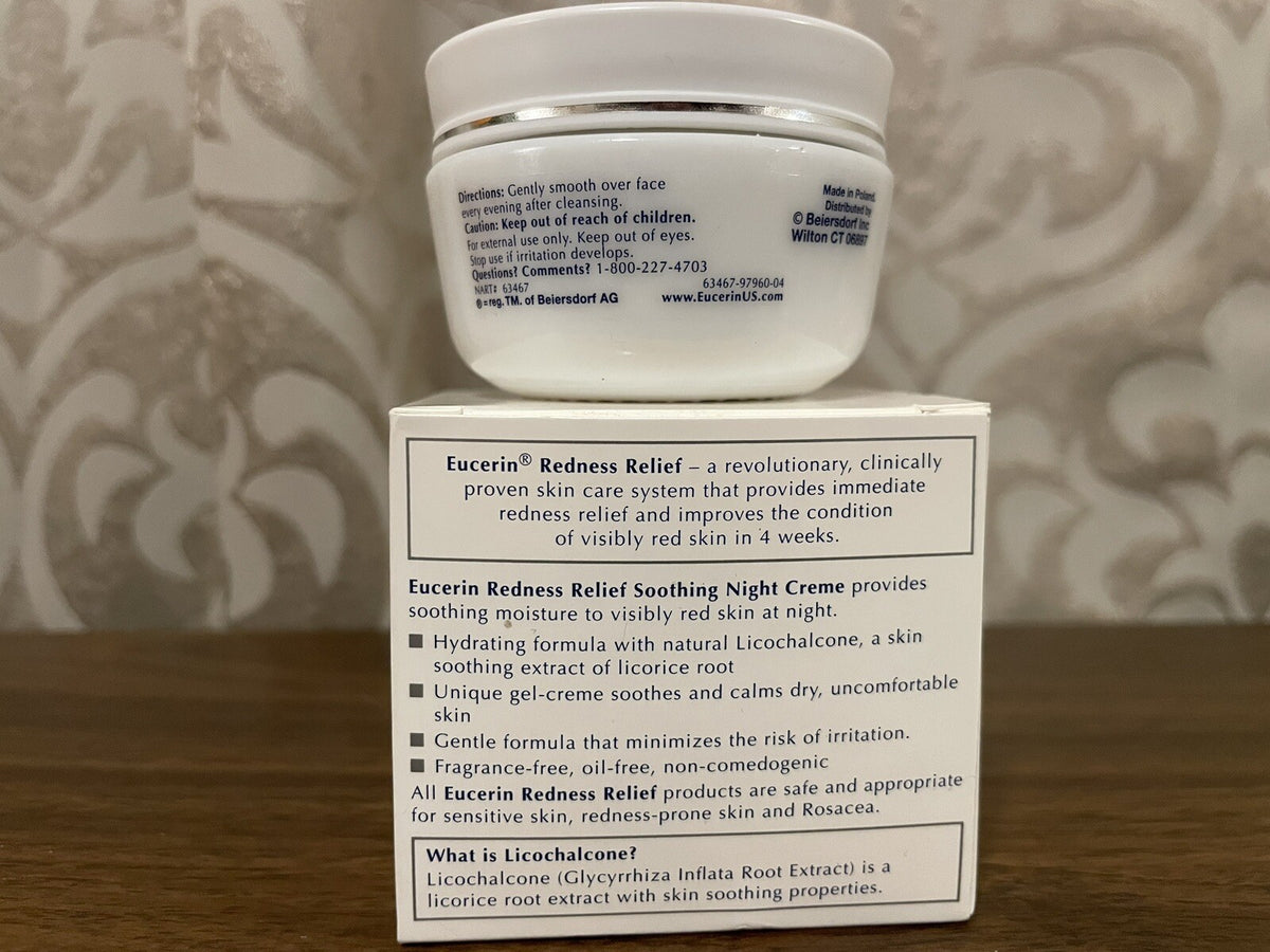 Eucerin Redness Relief Sensitive Skin Night Creme - Dermatological Skin Care