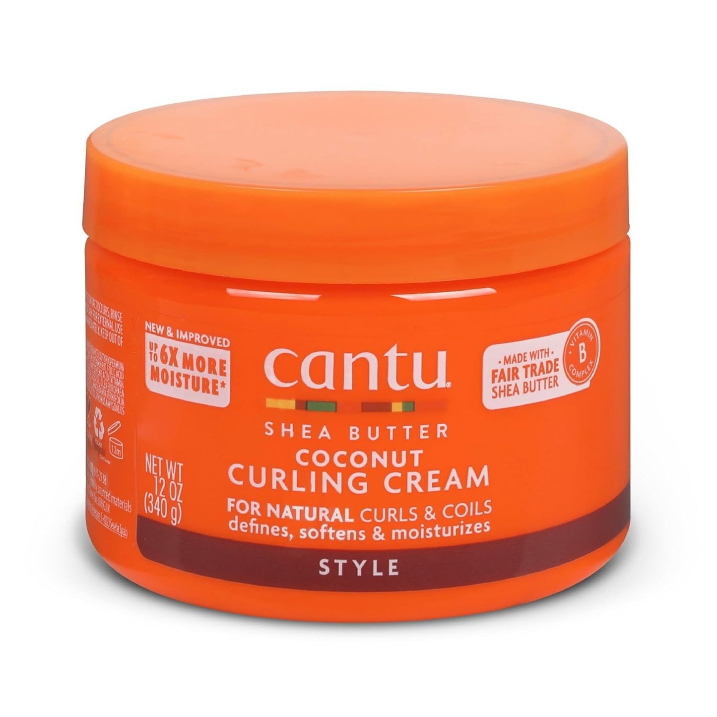 Curling Cream for Natural Hair - Moisturizing Coconut & Shea Butter 12oz