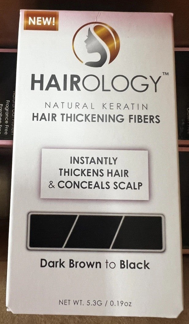 Hair Thickening Fibers Dark Brown to Black - Box of 6