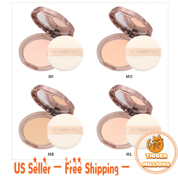 Canmake Marshmallow Finish Face Powder #MI Matte Ivory Ochre SPF26 PA+ 10g - Matte, Sebum Control, Mineral Formulation