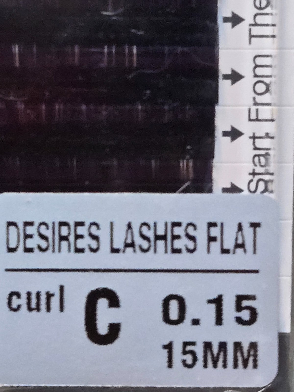 False Eyelashes C Curl 0.15mm Thickness for Extensions Black 15mm