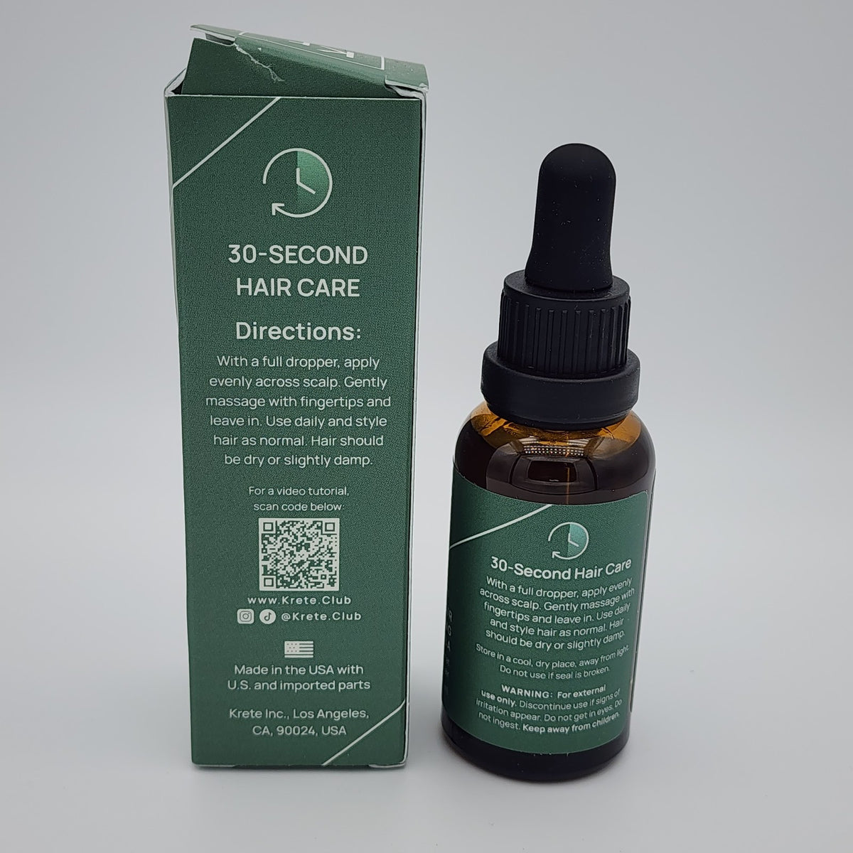 Krete Hair Thickening Formula for Men – 1 fl oz