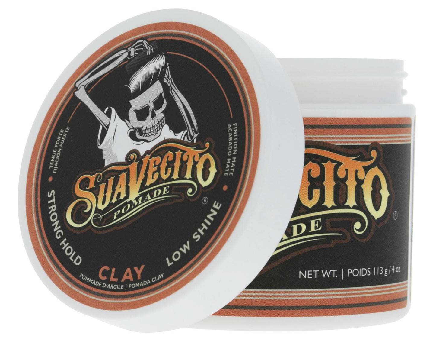 Matte Clay Pomade with Strong Hold and Natural Finish - 4 oz
