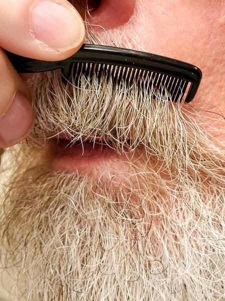 Mini Travel Mustache & Eyebrow Comb Set of 6 - Grooming Tools for Beard & Eyebrows