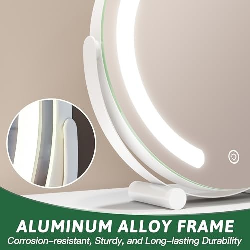 12 Inch Light Up Makeup Mirror with LED Lights - Vanity Mirror for Beauty