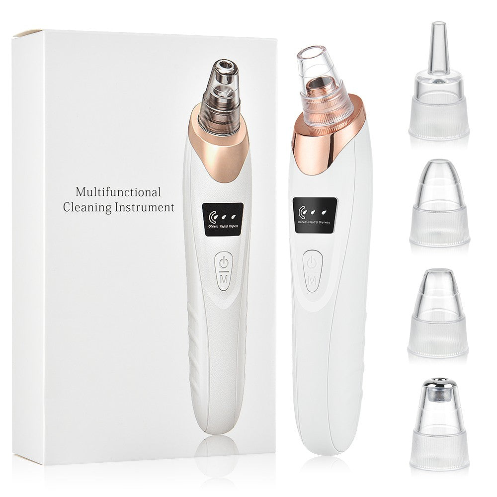 Blackhead Remover Vacuum with 3 Adjustable Suction Levels & Interchangeable Heads