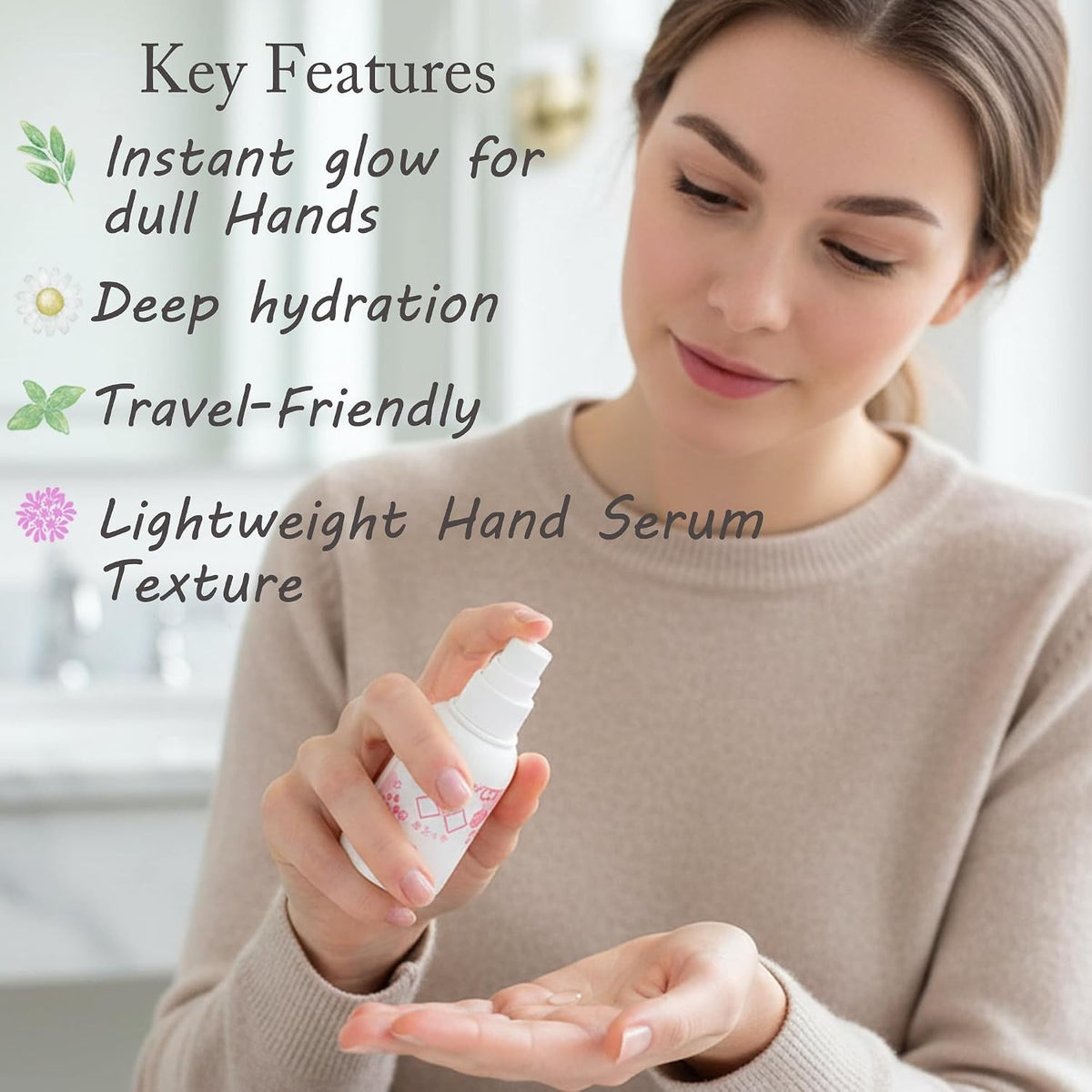 Japanese Sakura Cherry Blossom Hand Serum with Rice