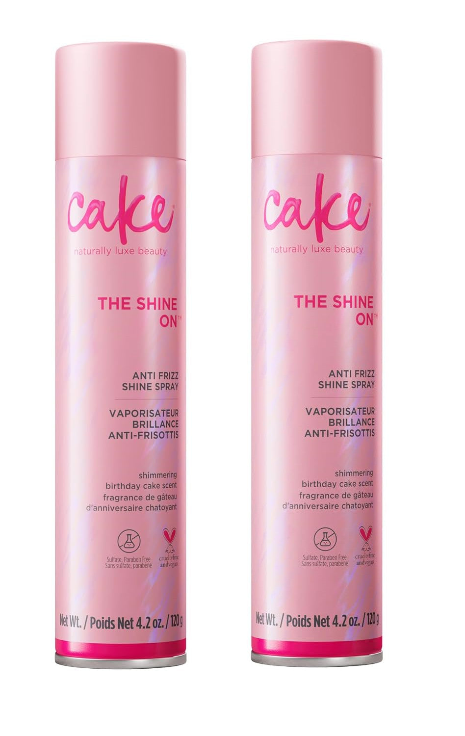 Anti-Frizz Shine Spray for Hair - 4.2 oz, 2 Pack